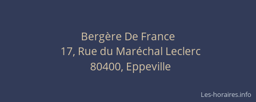 Bergère De France