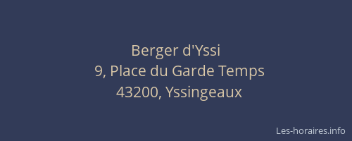Berger d'Yssi