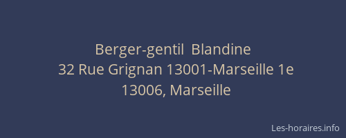 Berger-gentil  Blandine
