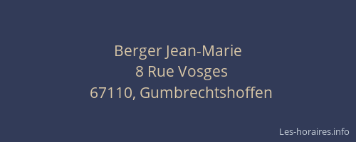 Berger Jean-Marie