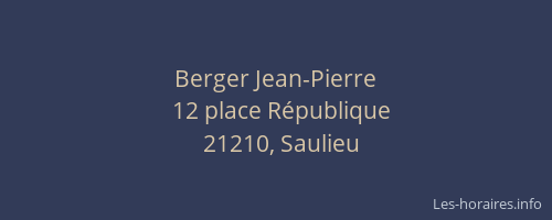 Berger Jean-Pierre