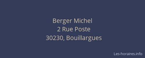 Berger Michel