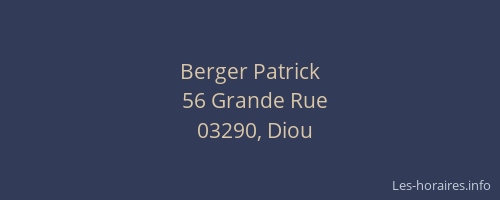Berger Patrick