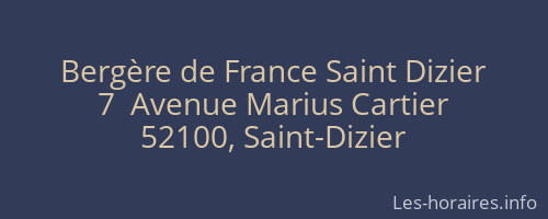 Bergère de France Saint Dizier
