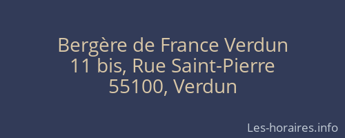 Bergère de France Verdun