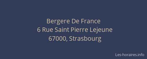 Bergere De France