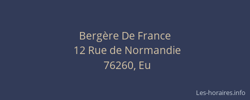 Bergère De France