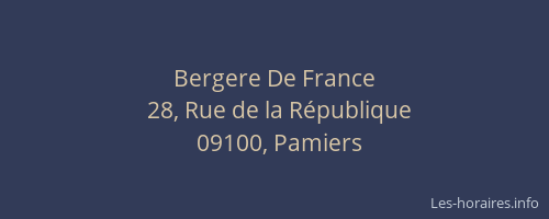 Bergere De France