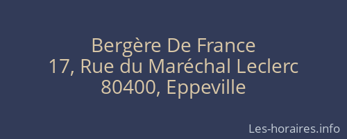 Bergère De France
