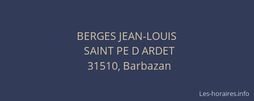 BERGES JEAN-LOUIS
