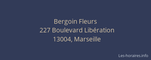 Bergoin Fleurs