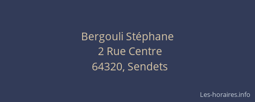 Bergouli Stéphane