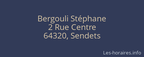 Bergouli Stéphane