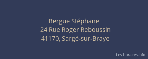 Bergue St&eacute;phane
