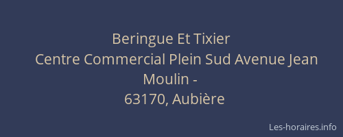 Beringue Et Tixier