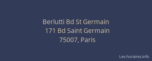 Berlutti Bd St Germain