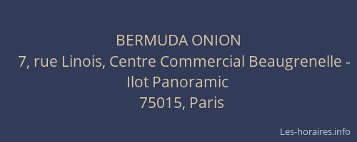 BERMUDA ONION