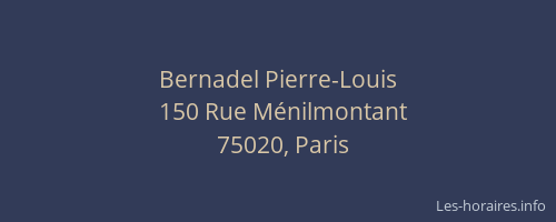 Bernadel Pierre-Louis