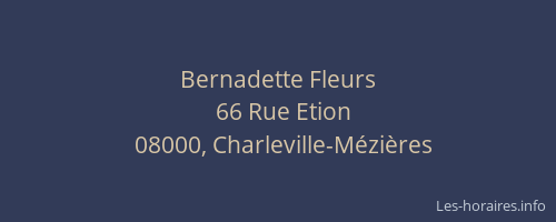 Bernadette Fleurs