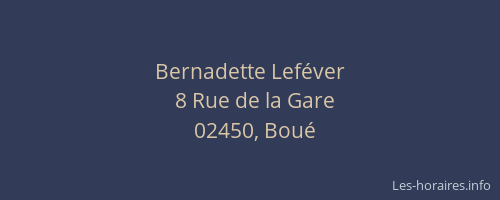 Bernadette Leféver