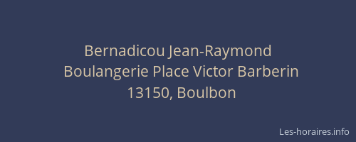 Bernadicou Jean-Raymond