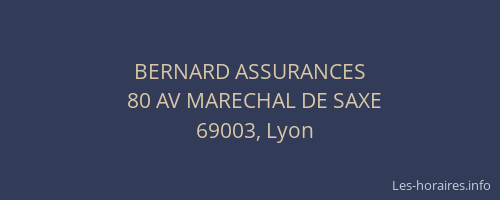 BERNARD ASSURANCES