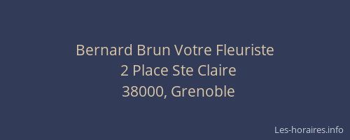Bernard Brun Votre Fleuriste