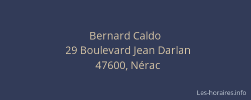 Bernard Caldo