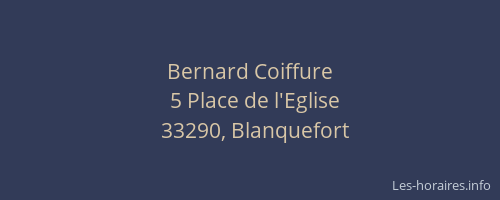 Bernard Coiffure