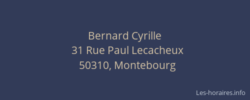 Bernard Cyrille