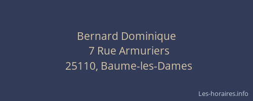 Bernard Dominique
