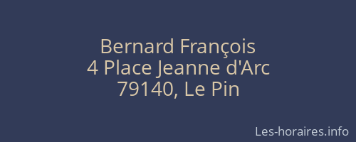 Bernard François