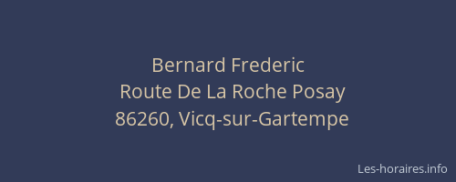 Bernard Frederic