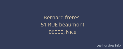 Bernard freres