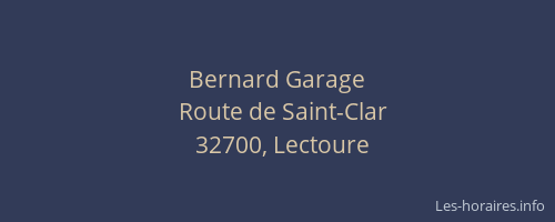 Bernard Garage