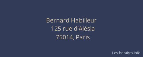 Bernard Habilleur