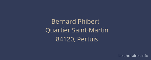 Bernard Phibert