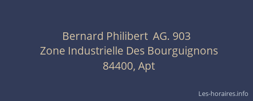 Bernard Philibert  AG. 903