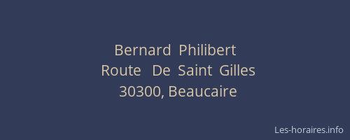 Bernard  Philibert