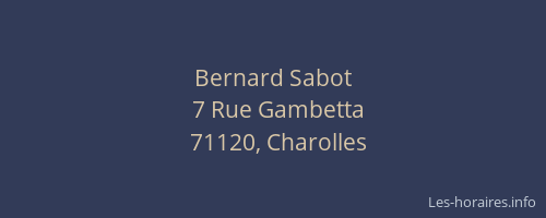 Bernard Sabot