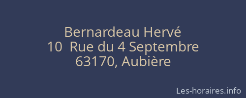 Bernardeau Hervé