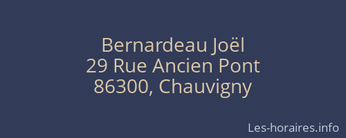 Bernardeau Joël