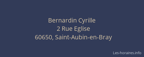 Bernardin Cyrille