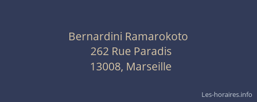 Bernardini Ramarokoto