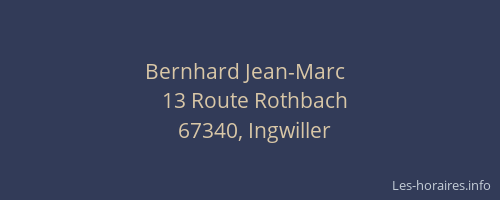 Bernhard Jean-Marc  