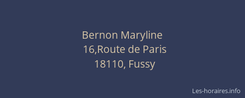 Bernon Maryline