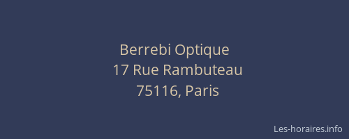 Berrebi Optique