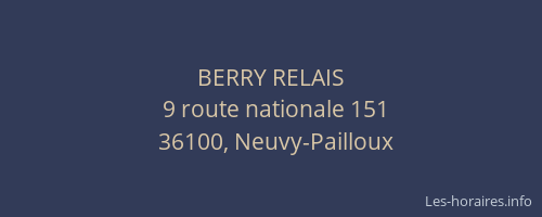BERRY RELAIS