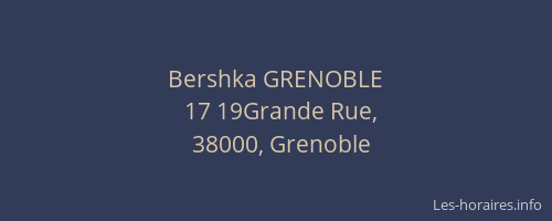 Bershka GRENOBLE