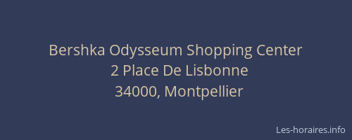 Bershka Odysseum Shopping Center